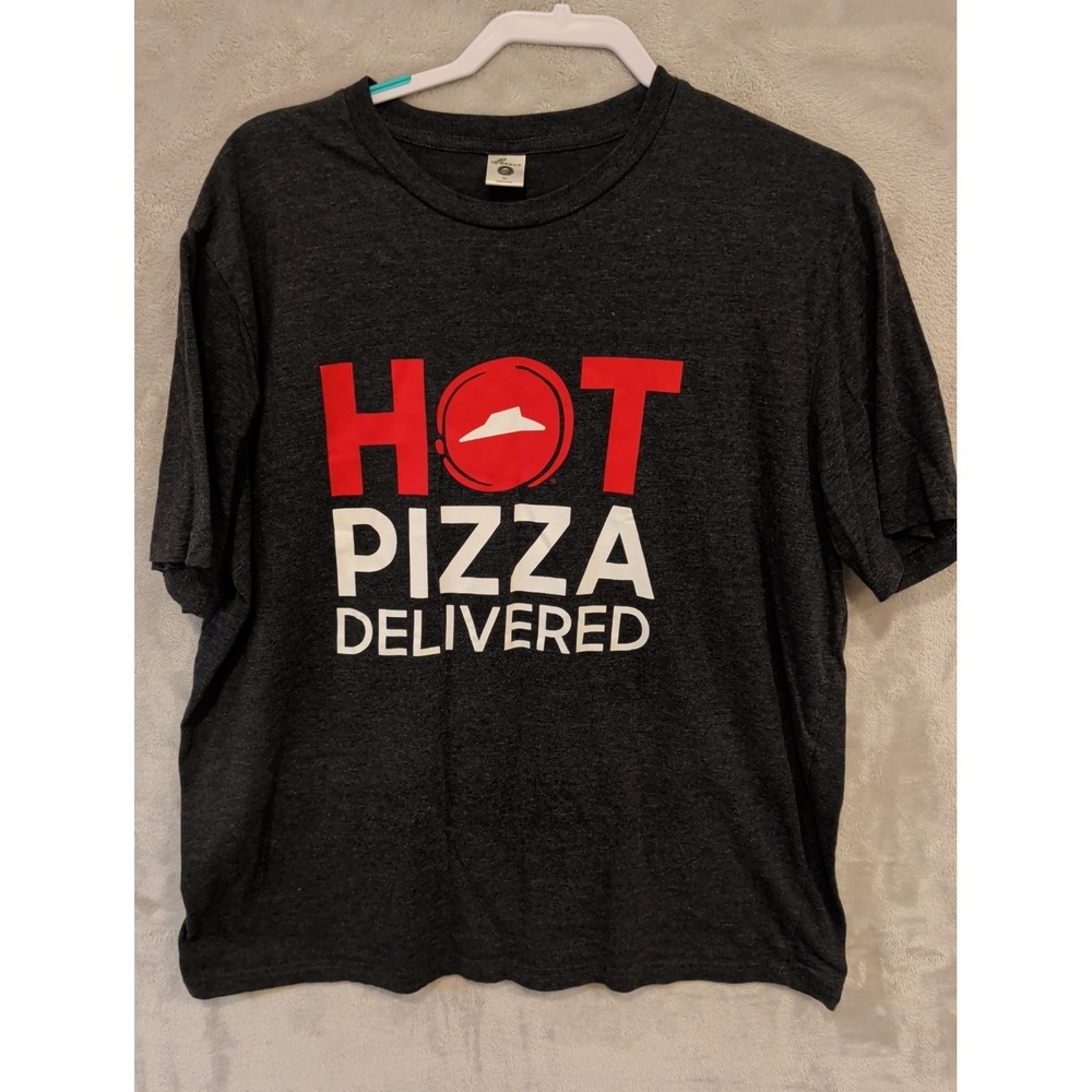 Pizza Hut Hot Pizza Delivered Shirt XL Gray Graphic Tee IQ Group